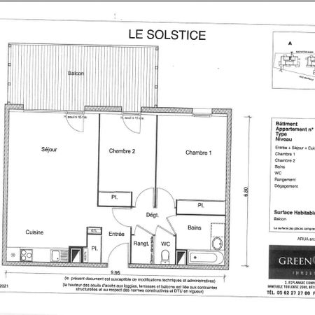 Location Appartement 3 pièces 65m² RAMONVILLE ST AGNE 31520 - Photo 3