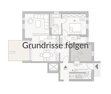 Schönes möbliertes Appartement mit Balkon und Einbauküche in Rüngsd... - Foto 1