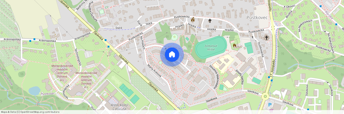 ulice Pavlouskova, Ostrava – městská část Poruba