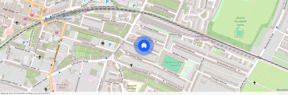 Priestfield Road, Gillingham ME7 4RF