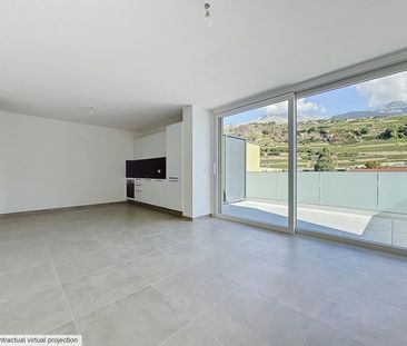 A louer à Uvrier grand 2.5 pièces en attique avec terrasse - Foto 2