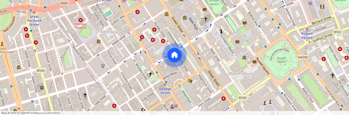 Torrington Place, Bloomsbury, London, WC1E