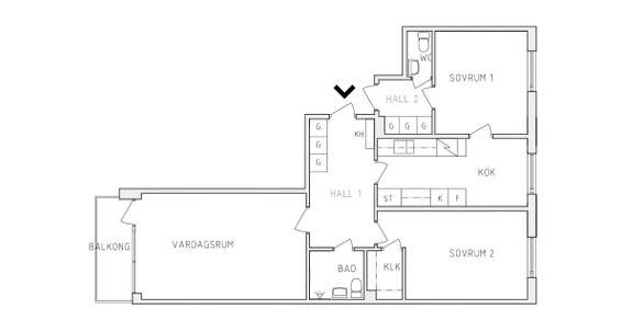Jarlavägen 3 B, våning 3 - Foto 3