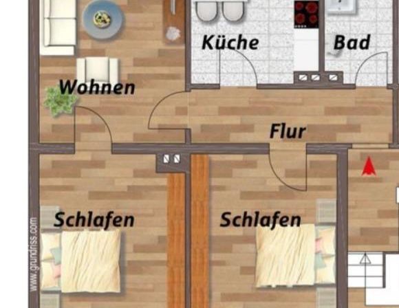 3 Zimmer Erdgeschosswohung - Photo 1