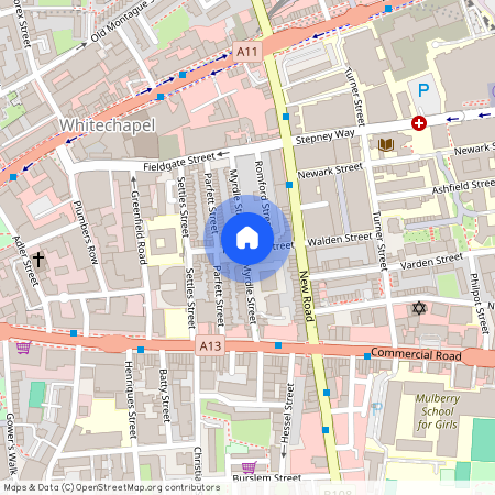 Myrdle Street, Whitechapple, City, Aldgate, London, E1 1EU