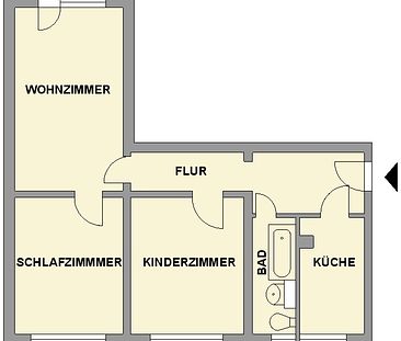 Nahe Küchwald gelegene 3-Raum-Wohnung mit Balkon - Foto 5