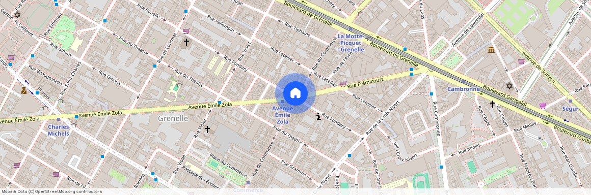 Rue du commerce Paris et Rue Fondary 75015 Paris (15e arrondissement)