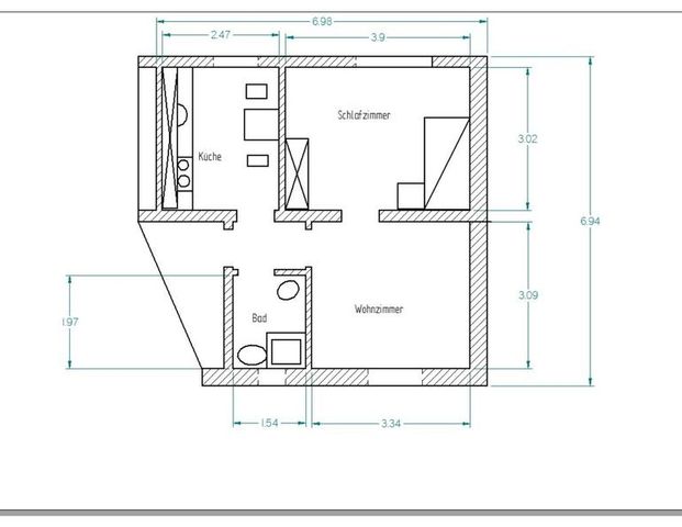 Kleine 2 Zimmer Wohnung - Foto 1