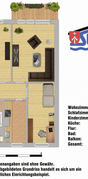 Schöne 3 - Raumwohnung mit Balkon im Angebot! - Foto 1