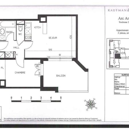 Location appartement 2 pièces - 40m² à Toulouse (31300) - Photo 3
