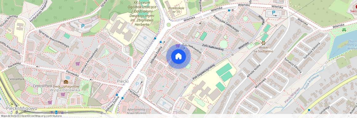 ul. Zofii Nałkowskiej, Piecki-Migowo, Gdańsk, pomorskie