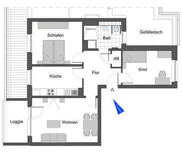 Neubauwohnung in Darmstadt-Ludwigshöh. Erstbezug! - Photo 2