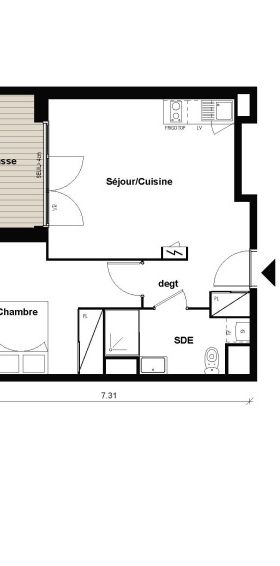 Location Appartement 2 pièces 41m² EAUNES 31600 - Photo 2