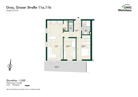 Wohnhighlight in Graz-Andritz: 3-Zimmer-Wohnung mit Balkon & Einbauküche - Photo 5
