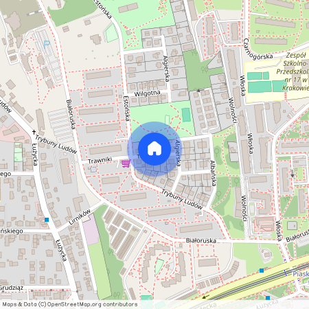 ul. Trawniki, Wola Duchacka, Podgórze Duchackie, Kraków, małopolskie