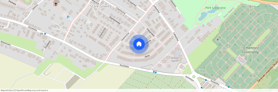 ul. Srebrna, Stare Gliwice, Gliwice, śląskie