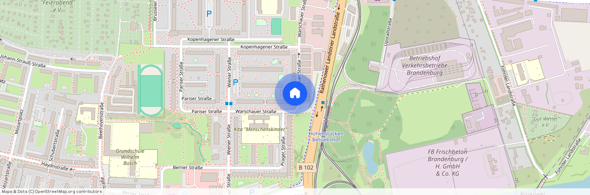 Warschauer Straße 2, 14772 Brandenburg an der Havel, Hohenstücken Süd