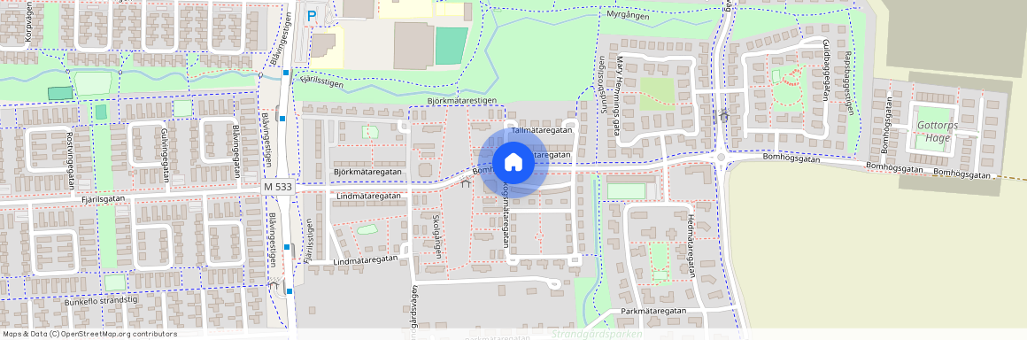 Bomhögsgatan, Bunkeflostrand