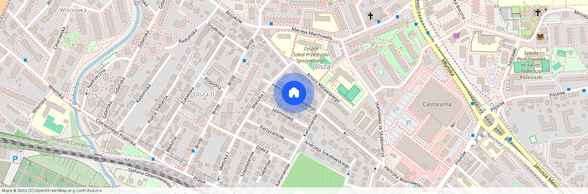 ul. Henryka Wieniawskiego, Olsza, Prądnik Czerwony, Kraków, małopolskie