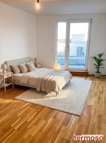 Wohnen, wo Wien durchatmet – außergewöhnliche 3-Zimmer-Terrassenwohnung am Laaerwald mit 52,3 m2 Dachterasse mit Weitblick über Wien - Foto 5