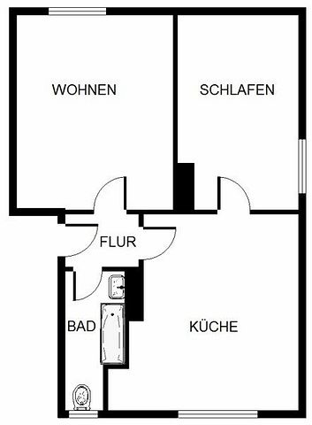 Schöne Wohnung: günstige 2-Zimmer-Wohnung - Photo 4