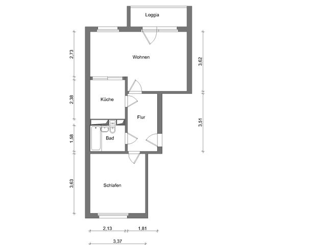 Wohnung Nr. 303/173/11 - Photo 1