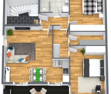 Hochwertige Maisonettewohnung mit Balkon und Gartennutzung - Photo 1