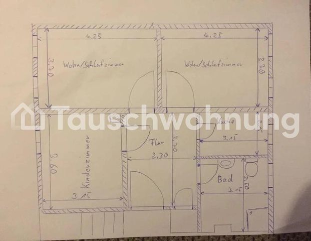 TAUSCHWOHNUNG 3 Zimmer Wohnung gegen 2 kleinere Wohnungen - Foto 1