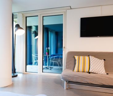 Möbliertes, modernes 1.5 Zimmer Studio mit Balkon - Foto 3