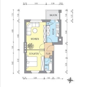 Gut geschnittene 2-Zimmer Wohnung - Photo 2