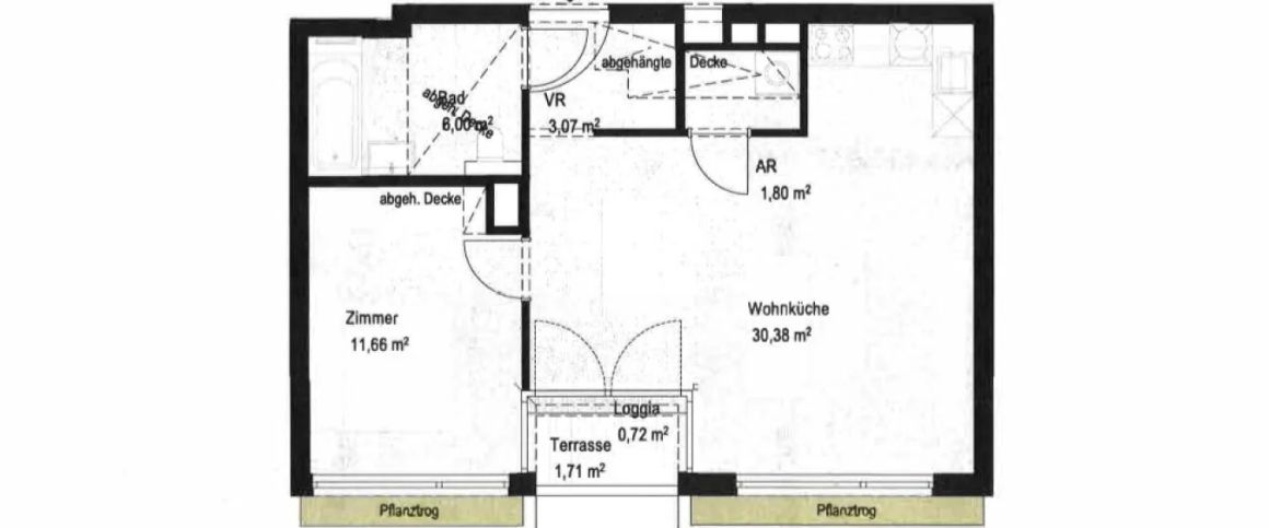Erstbezug! Gut aufgeteilte 2-Zimmer-Dachgeschosswohnung inkl. KFZ-Stellplatz nahe AKH zu vermieten! - Foto 1