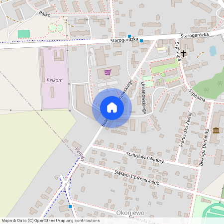 ul. Limanowskiego, Pelplin, Pelplin, tczewski, pomorskie