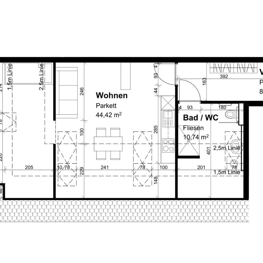 1 MONAT MIETFREI !! Schöne, neuwertige Mansarden-Dachgeschoss-Wohnung mit 2 Zimmern in Liebenau Top 14,Provisionsfrei!! - Foto 1