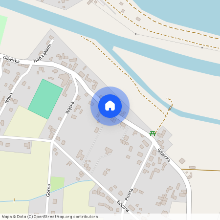 ul. Gliwicka, Pławniowice, Rudziniec, gliwicki, śląskie