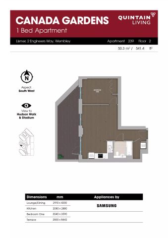 1 Bed Apartment - Photo 5