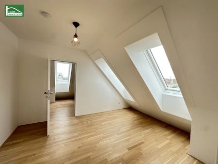 Klimatisierte Maisonette mit Weitblick-Dachterrasse in top Lage nahe U6, Millennium City und Donau! - Photo 4