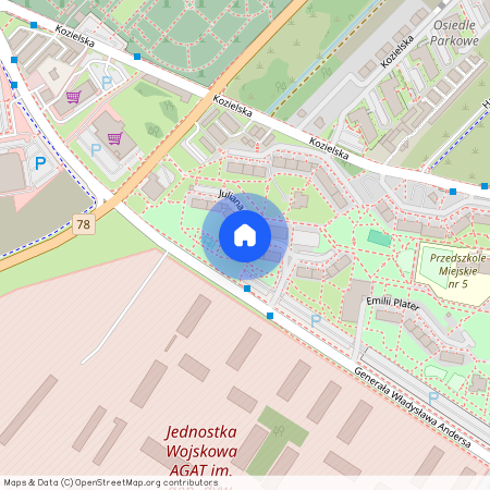 ul. Juliana Ordona, Wojska Polskiego, Gliwice, śląskie