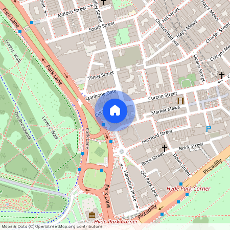 Curzon Square, Mayfair, W1J
