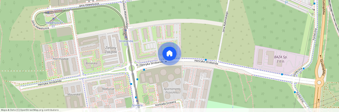 ul. Henryka Strobanda, Wrzosy, Toruń, kujawsko-pomorskie