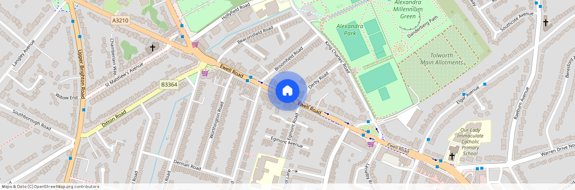 Warwick Lodge, 319, 321 Ewell Road, London, KT6 7BX, United Kingdom