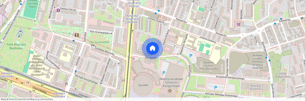 ul. Juliana Ordona, Koszutka, Katowice, śląskie