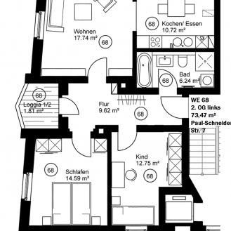 Leipzig, Eutritzsch, Tilia Carré - Paul-Schneider-Straße 07 - Photo 1