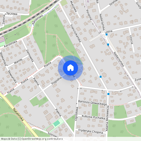 ul. Baśniowa, Otrębusy, Brwinów, pruszkowski, mazowieckie