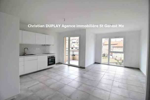 Saint Genest Malifaux 42660 CENTRE VILLAGE Appartement type F2 48,63m² 1 chambre balcon place de stationnement dans un immeuble neuf aux normes PMR - Photo 1