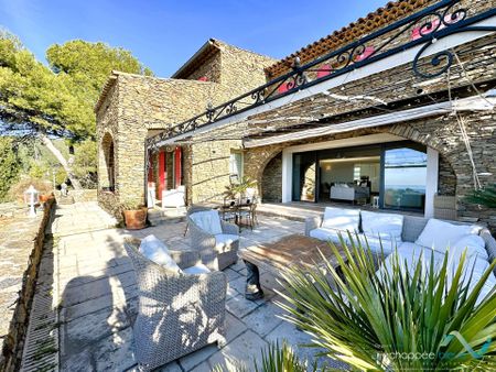 Villa climatisée pour 8 personnes avec piscine privée et vue mer à Carqueiranne - Photo 2