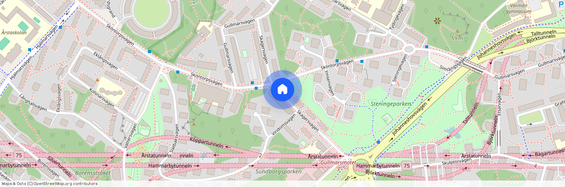 Skagersvägen, Årsta