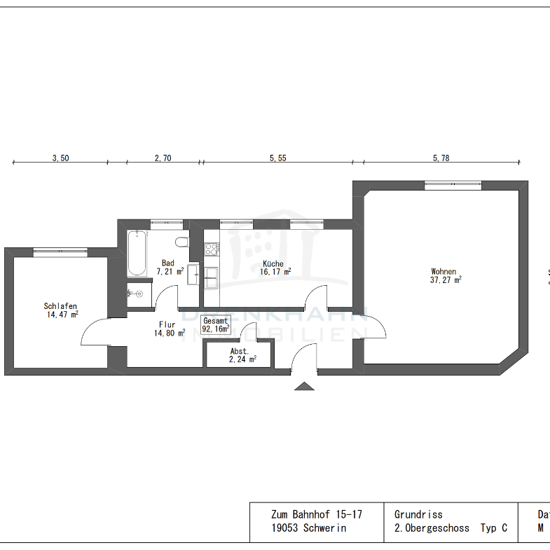 *Erstbezug* | Wo die Direktion zu Hause war | Hochwertig ausgestattete 2-Zimmer-Wohnung | Fahrstuhl - Photo 1