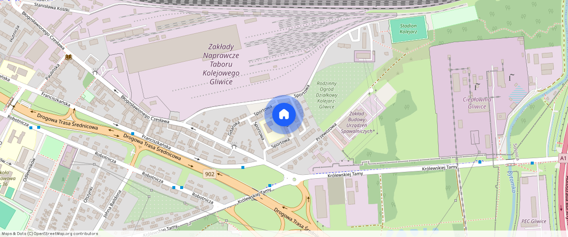 Politechnika, ul. Heleny Modrzejewskiej, Gliwice