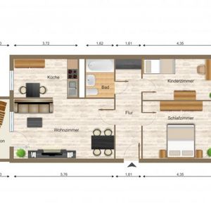 Wohnung, 3 Zimmer (69,07 m²) - Foto 2