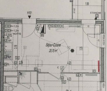 2 pièces - 38,3 m² - 1er étage - Colocation non autorisée - Photo 1